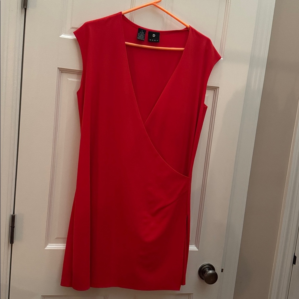 DKNY Vibrant Red Dress